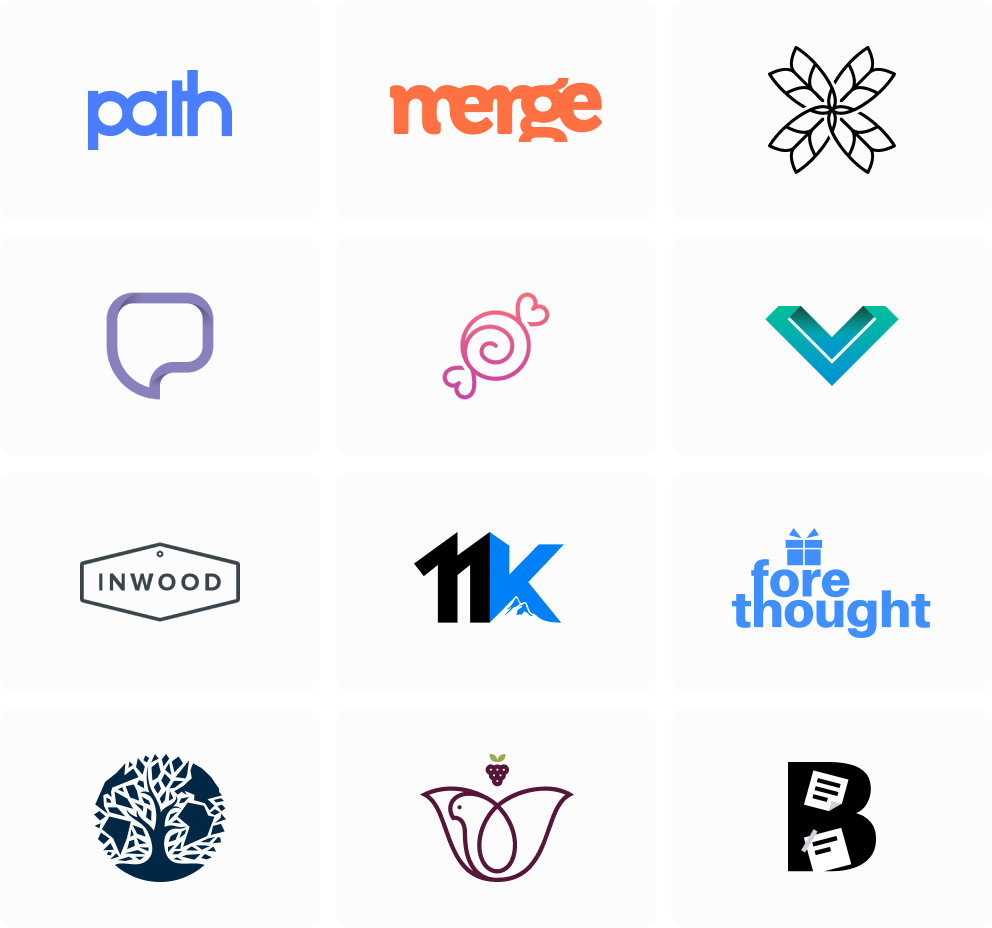 A collection of logos displayed in a grid